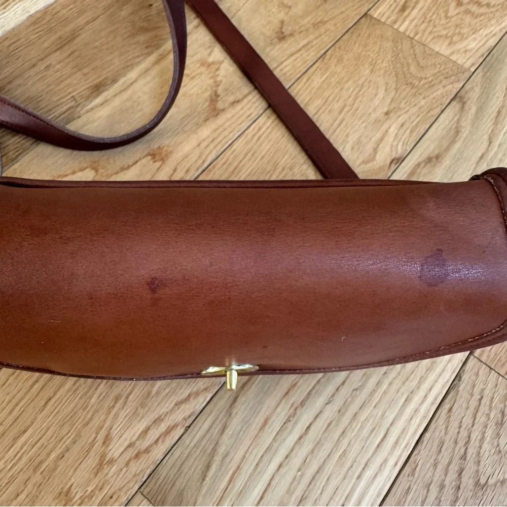 Vintage Coach Watson 9981 British Tan Leather Crossbody Bag - Picture 3 of 12